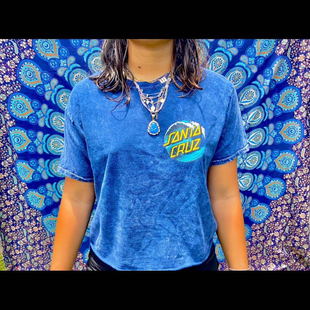Blue santa cruz tshirt